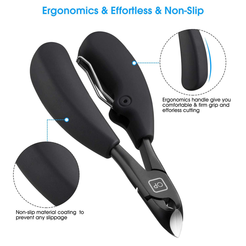 Opove X5 Toenail Clippers – Heavy Duty, Ultra Sharp Curved Blade, Ergonomic Non-Slip Handle