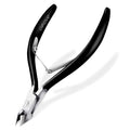 opove X7 Black Cuticle Nippers – Ultra-Sharp Stainless Steel Cutter, Ergonomic 3/4 Jaw for Salon & Home Nail Care