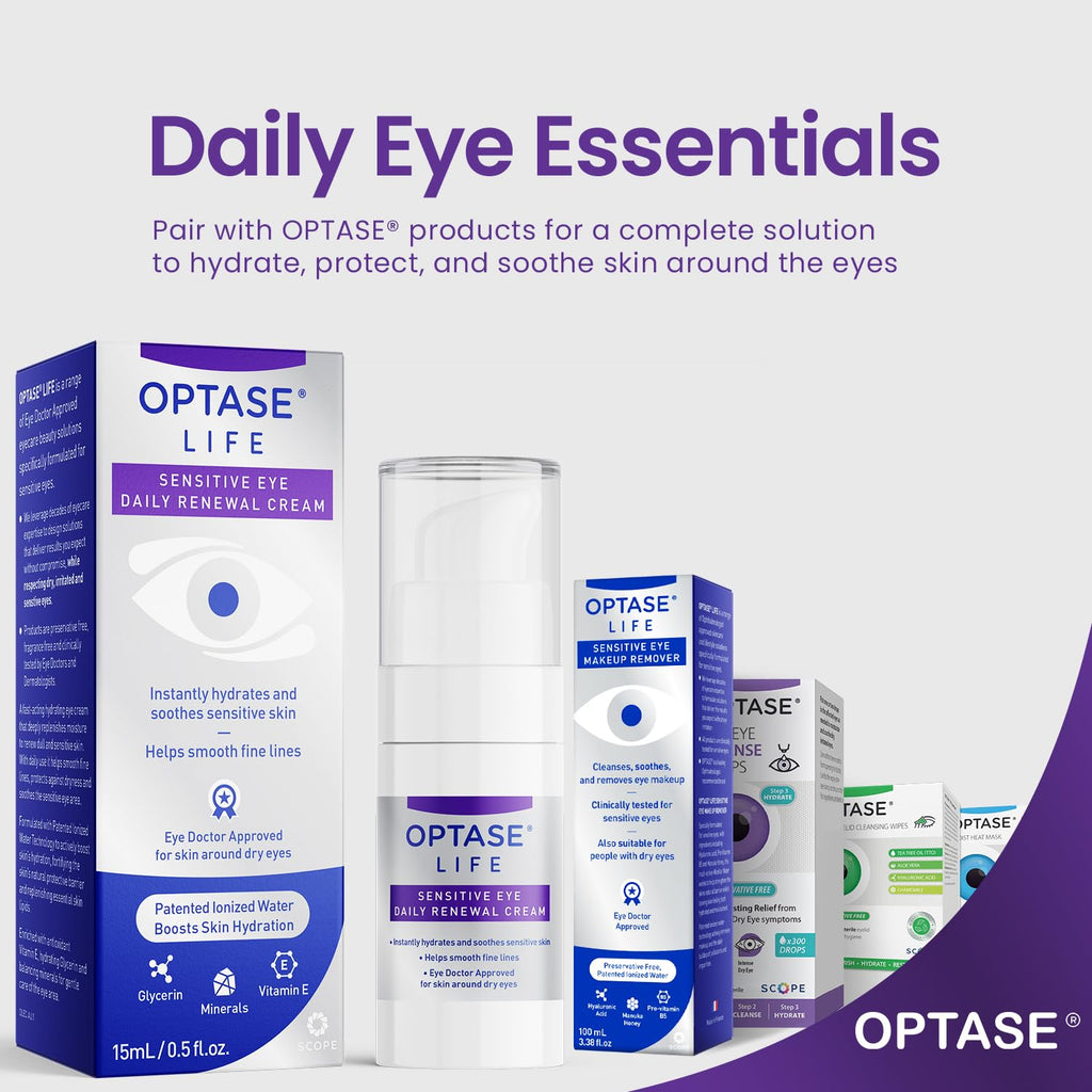 Optase LIFE Sensitive Eye Renewal Cream – Hydrating & Preservative-Free (15 ml)