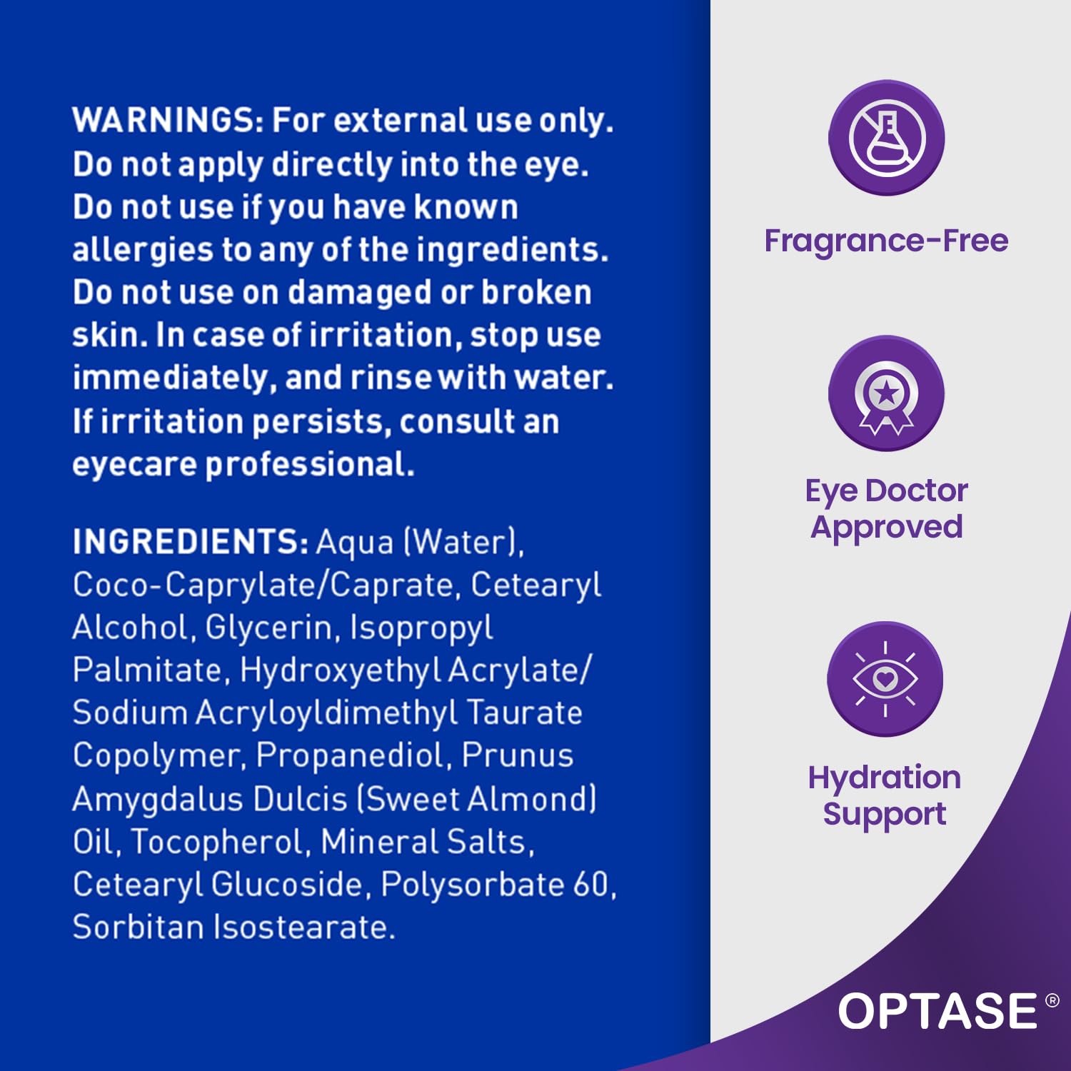 Optase LIFE Sensitive Eye Renewal Cream – Hydrating & Preservative-Free (15 ml)