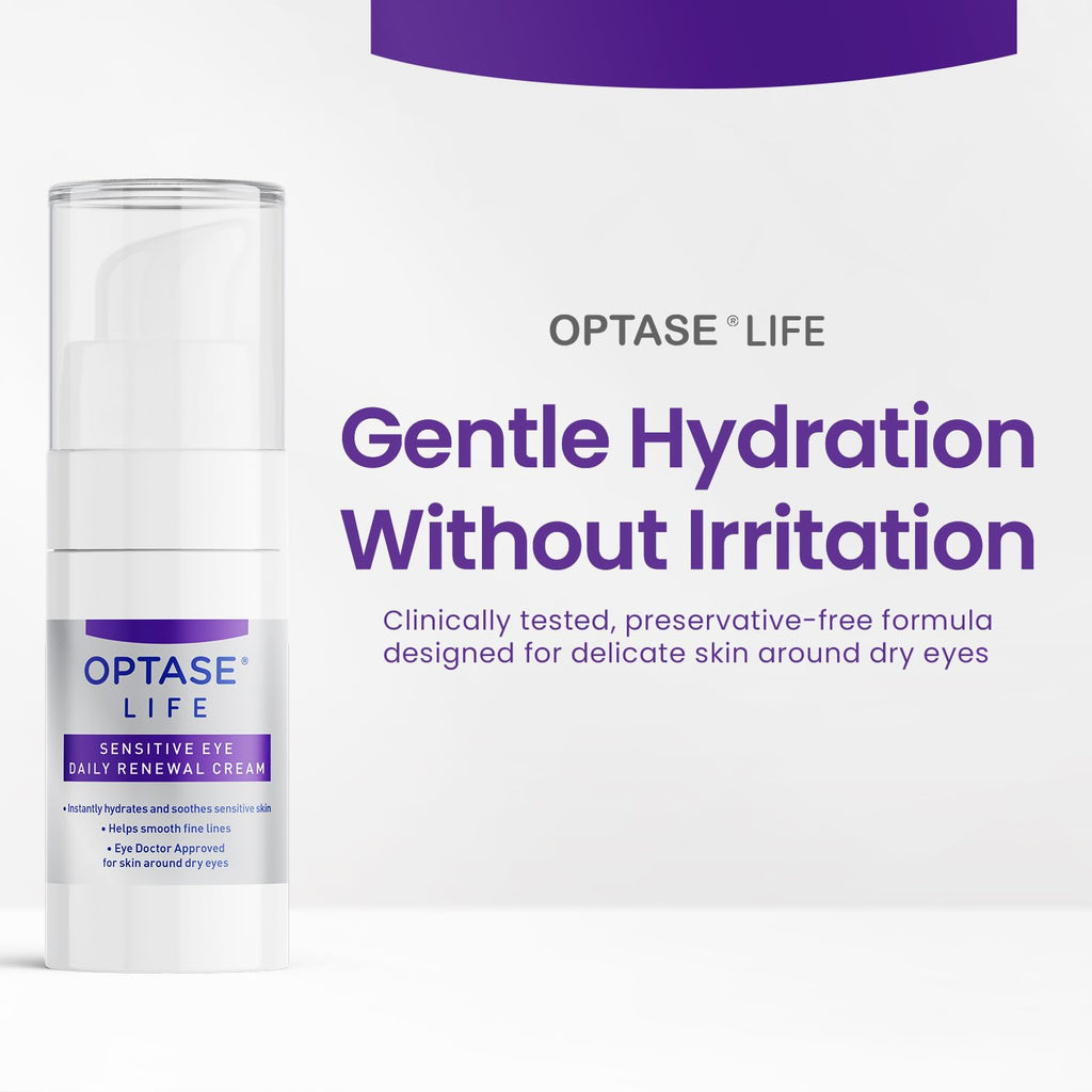 Optase LIFE Sensitive Eye Renewal Cream – Hydrating & Preservative-Free (15 ml)