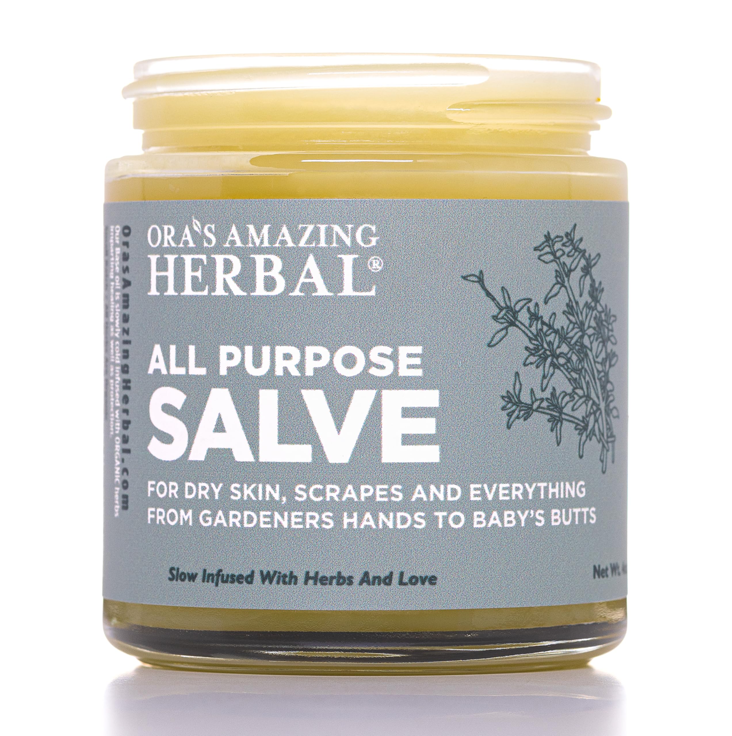 Ora's Amazing Herbal All Purpose Salve – Herbal Skin Balm with Tea Tree, 4 oz