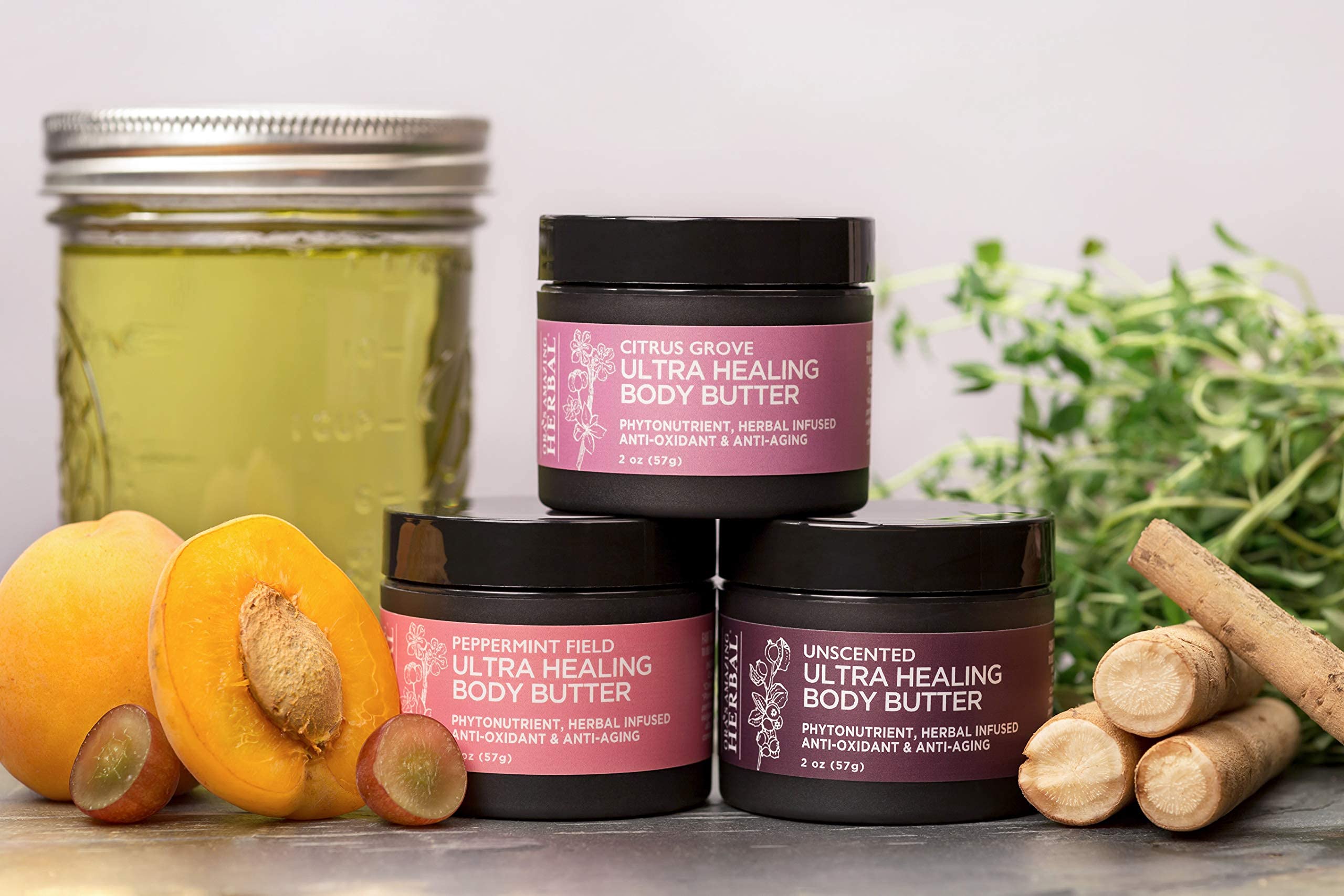Ora's Amazing Herbal Ultra Healing Body Butter — Intensive Moisturizer for Dry Skin, Spearmint & Bergamot (8 oz)