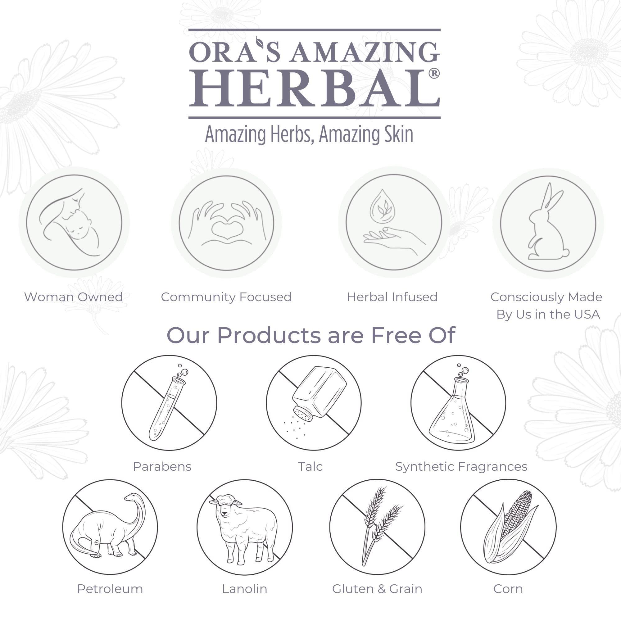 Ora's Amazing Herbal Ultra Healing Body Butter — Intensive Moisturizer for Dry Skin, Spearmint & Bergamot (8 oz)