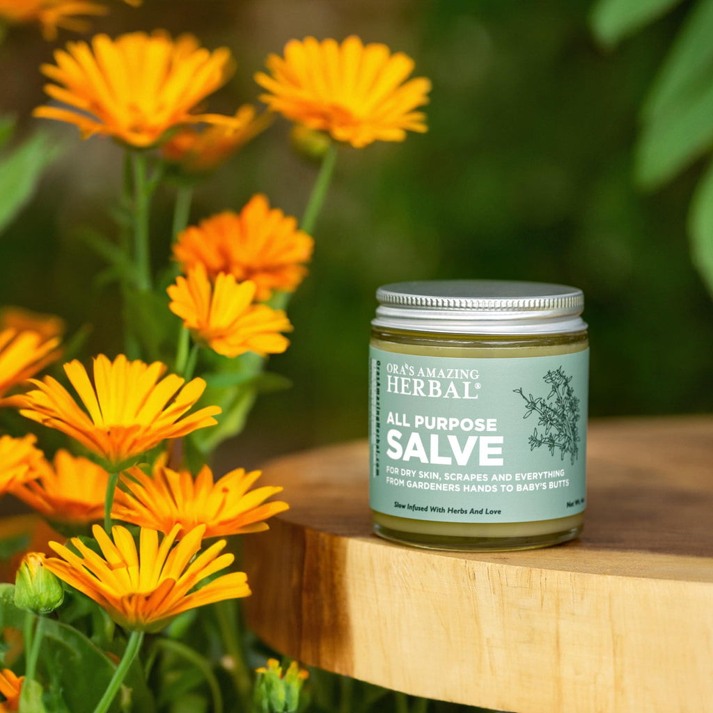 Ora's Amazing Herbal All Purpose Salve – Herbal Skin Balm with Tea Tree, 4 oz