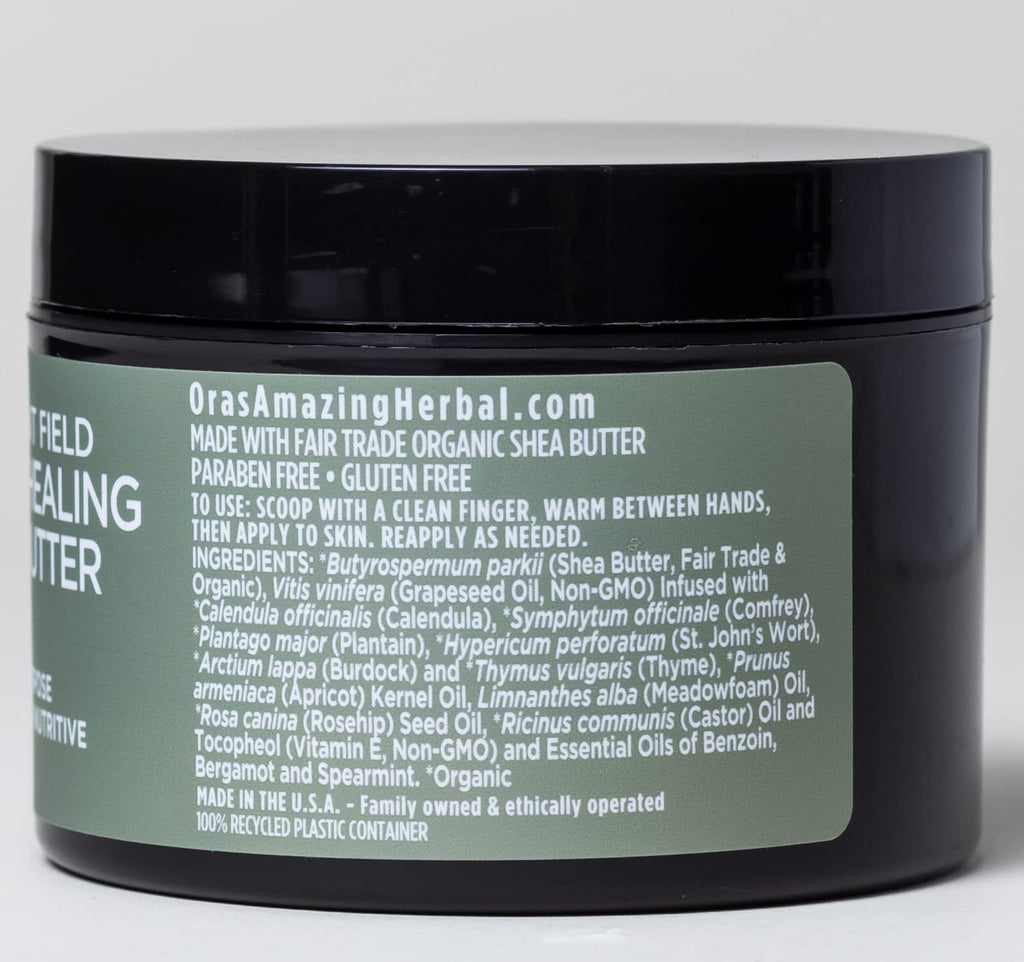 Ora's Amazing Herbal Ultra Healing Body Butter – Intensive Moisturizer for Dry Skin, Spearmint & Bergamot, 2 oz