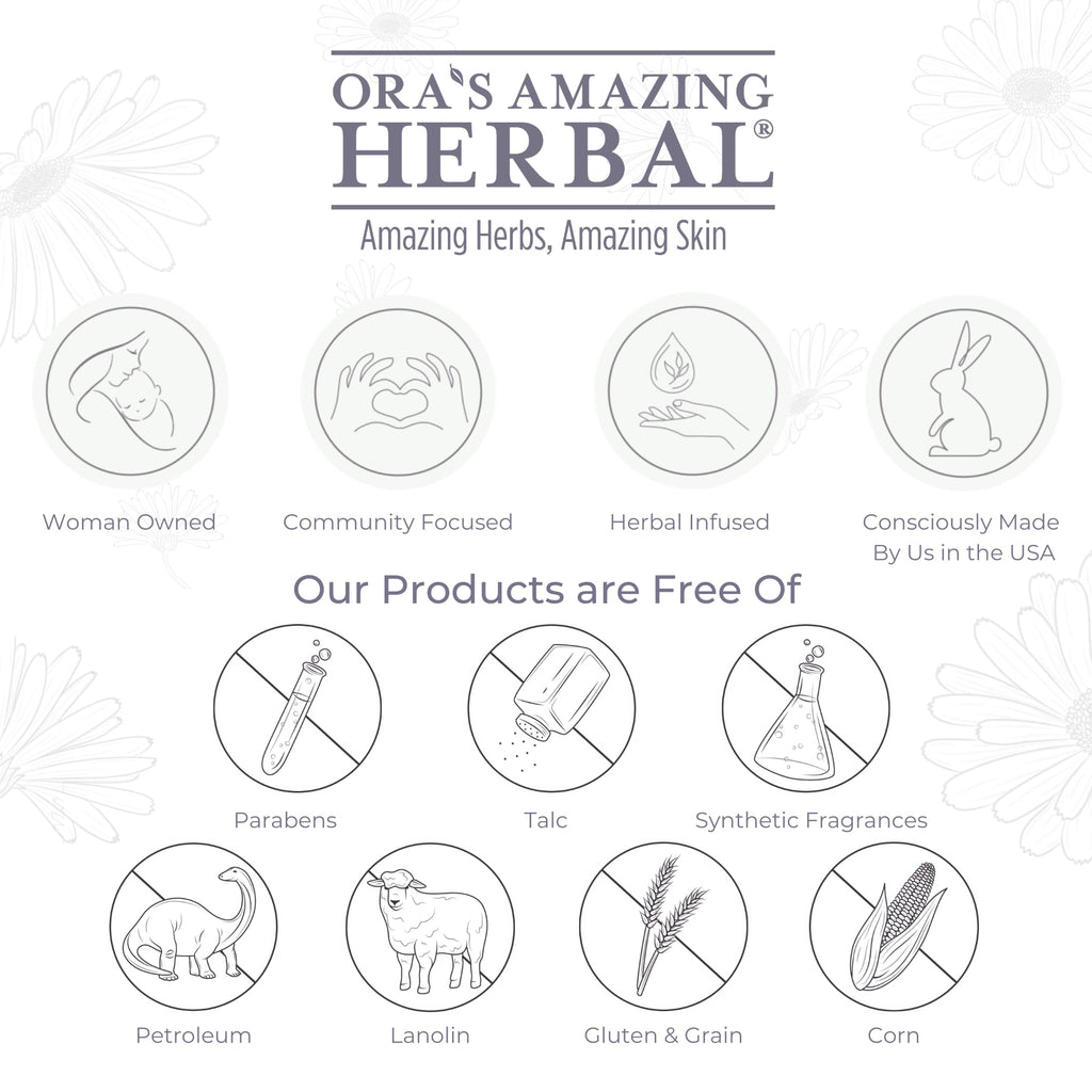 Ora's Amazing Herbal Ultra Healing Body Butter – Intensive Moisturizer for Dry Skin, Spearmint & Bergamot, 2 oz