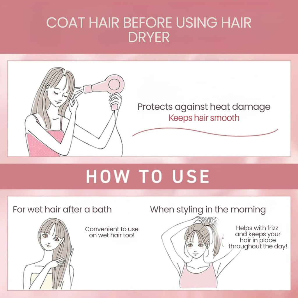 Orbis Essence In Hair Milk – Hydrating Japanese Leave-In Treatment with Hydrolyzed Silk & Collagen for Smooth, Shiny Hair