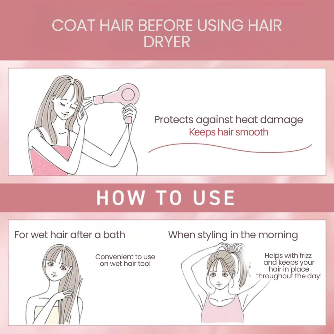 Orbis Essence In Hair Milk – Hydrating Japanese Leave-In Treatment with Hydrolyzed Silk & Collagen for Smooth, Shiny Hair