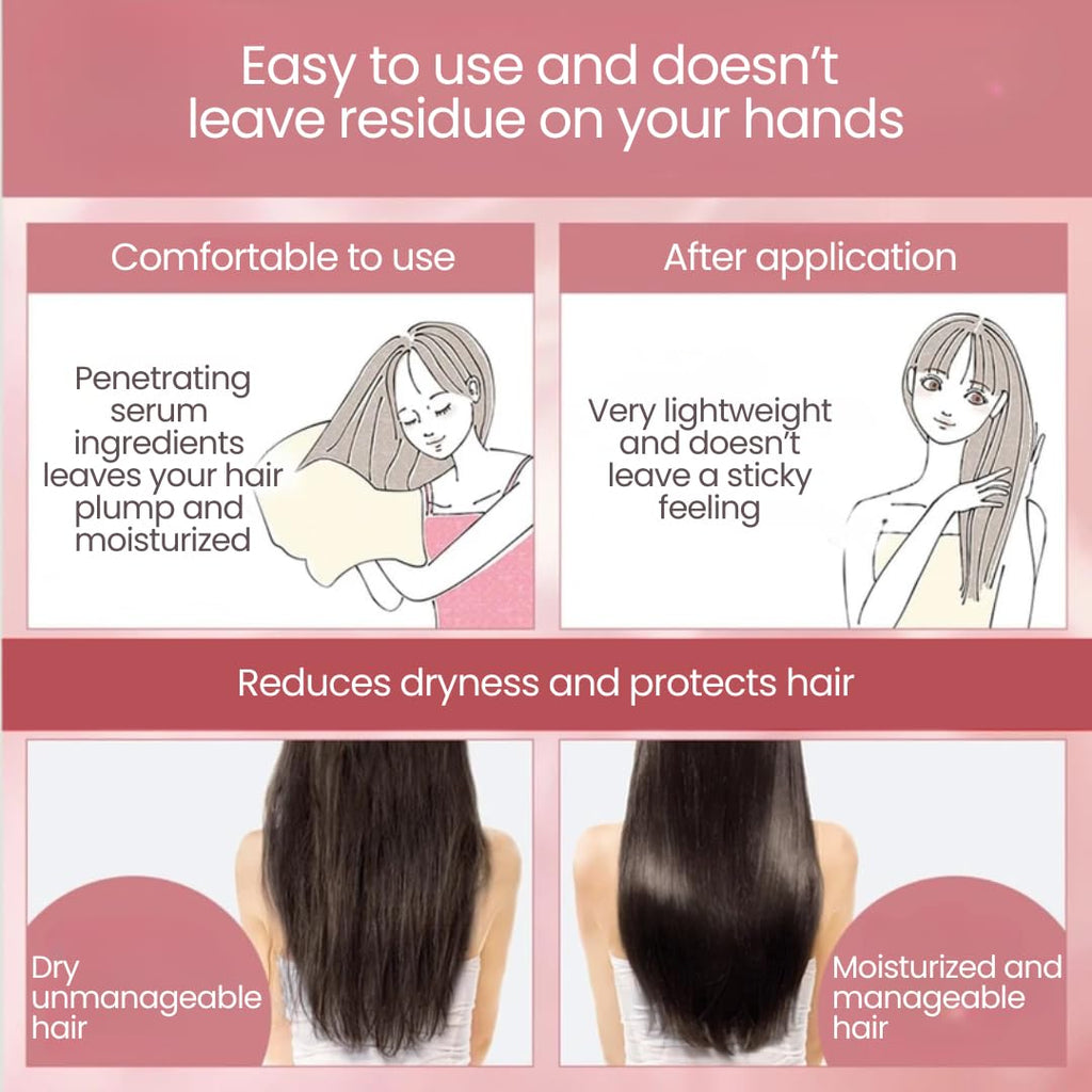 Orbis Essence In Hair Milk – Hydrating Japanese Leave-In Treatment with Hydrolyzed Silk & Collagen for Smooth, Shiny Hair