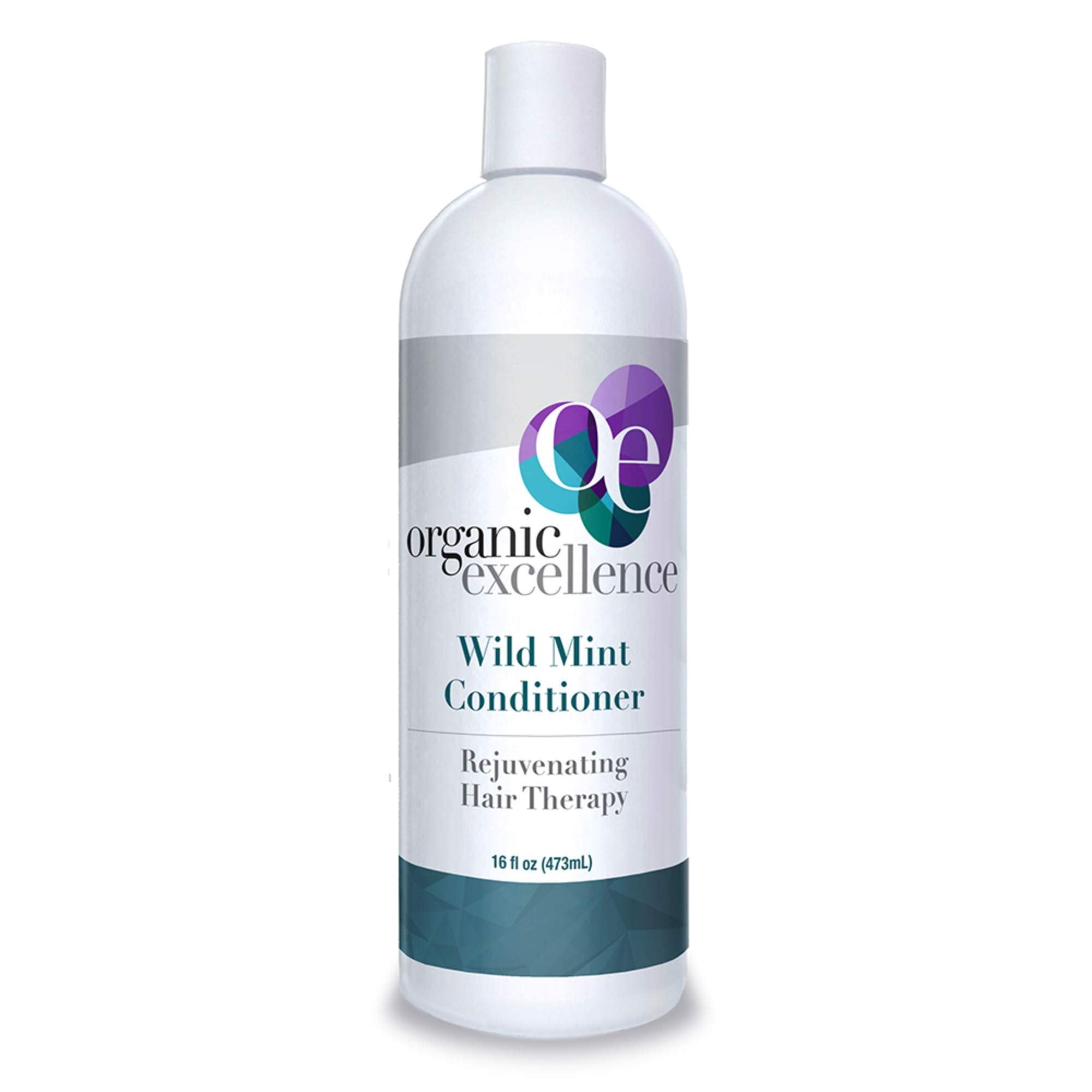Organic Excellence Wild Mint Conditioner, 16 Fluid Ounce | Gentle, Lightweight Hydration