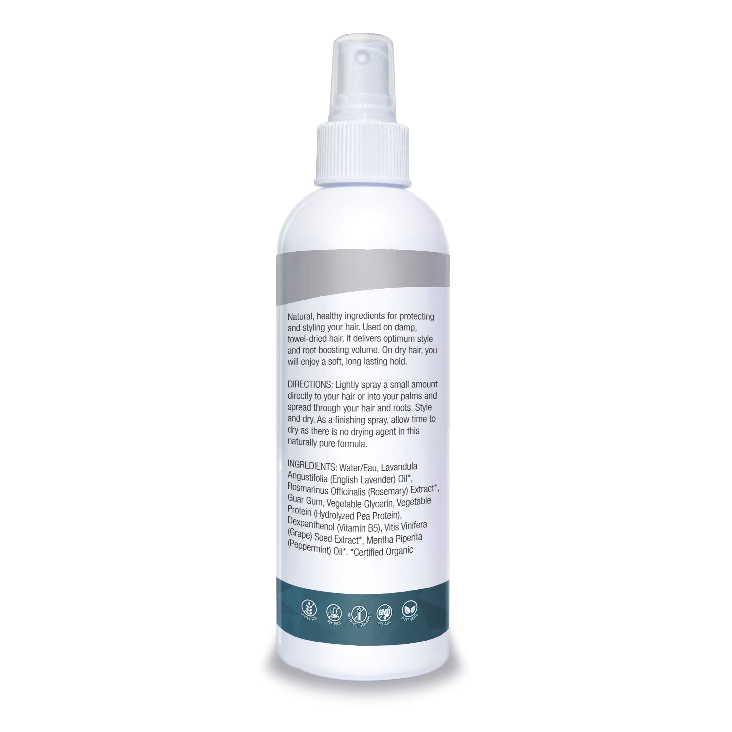 Organic Excellence Wild Mint Styling Spray – Alcohol-Free, pH Neutral, 8 oz