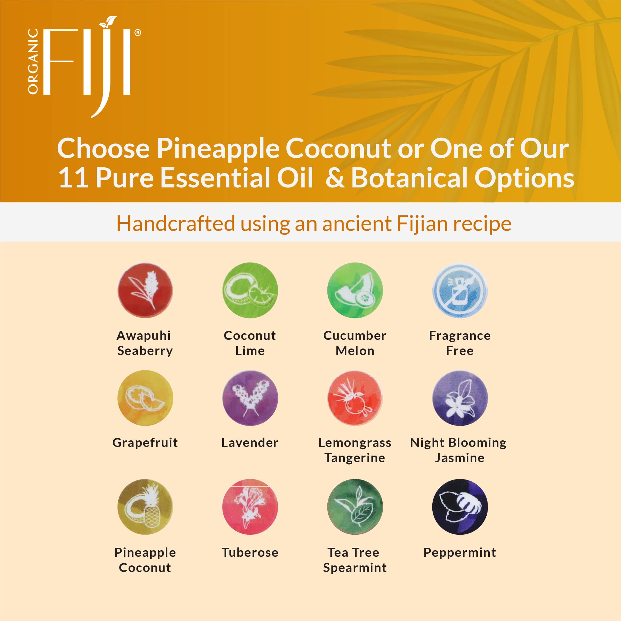 Organic Fiji Coco Fiji Soap Bar – Face & Body Hydration with Organic Coconut Oil & Pineapple Coconut Oil | 7 oz Pack of 3