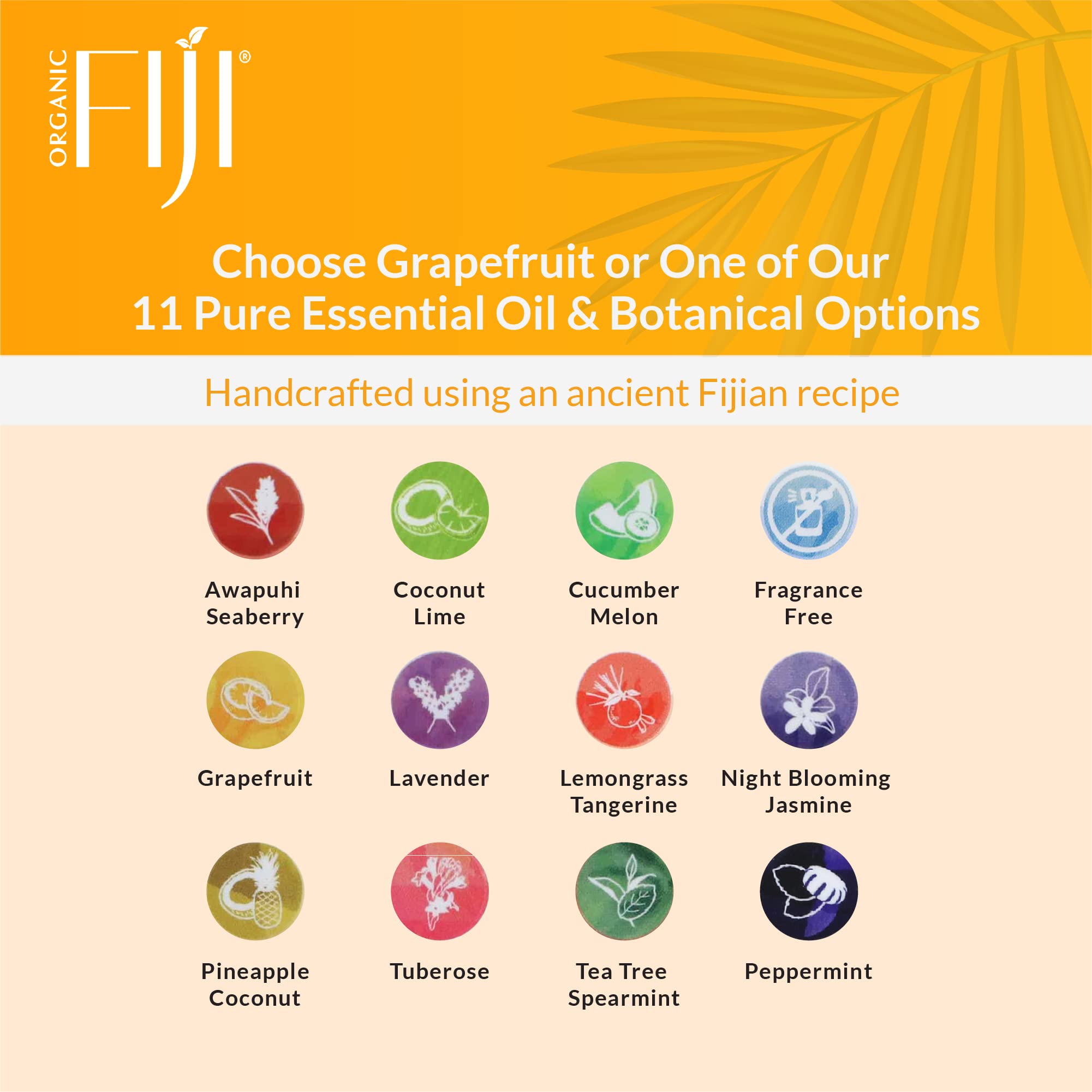 Organic Fiji Coco Fiji Soap Bar – Face & Body Moisturizing Soap with Coconut Oil & Grapefruit | Pack of 2