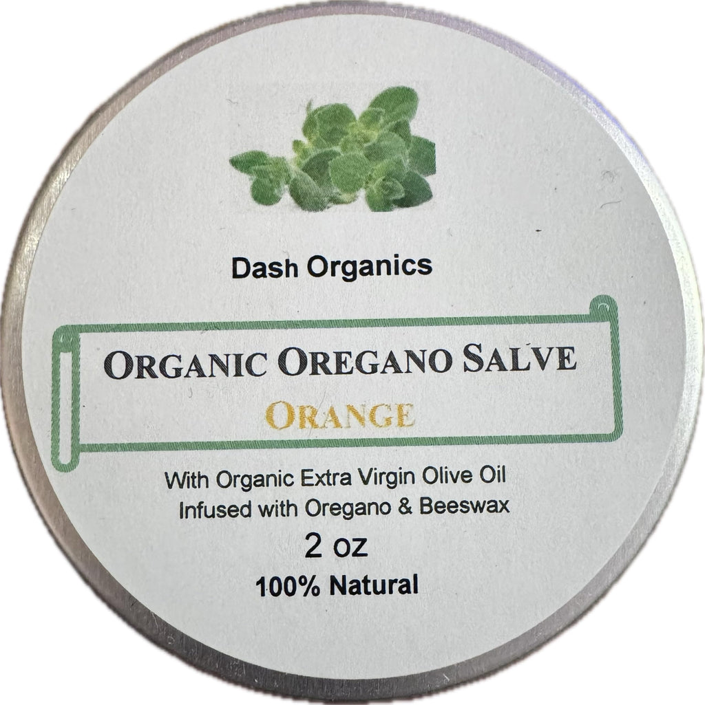 Organic Herbal Salve – Orange Scent, 2oz | Oregano-Infused Extra Virgin Olive Oil
