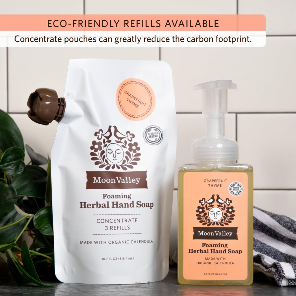 Moon Valley Organics Grapefruit Thyme Foaming Hand Soap 2-Pack