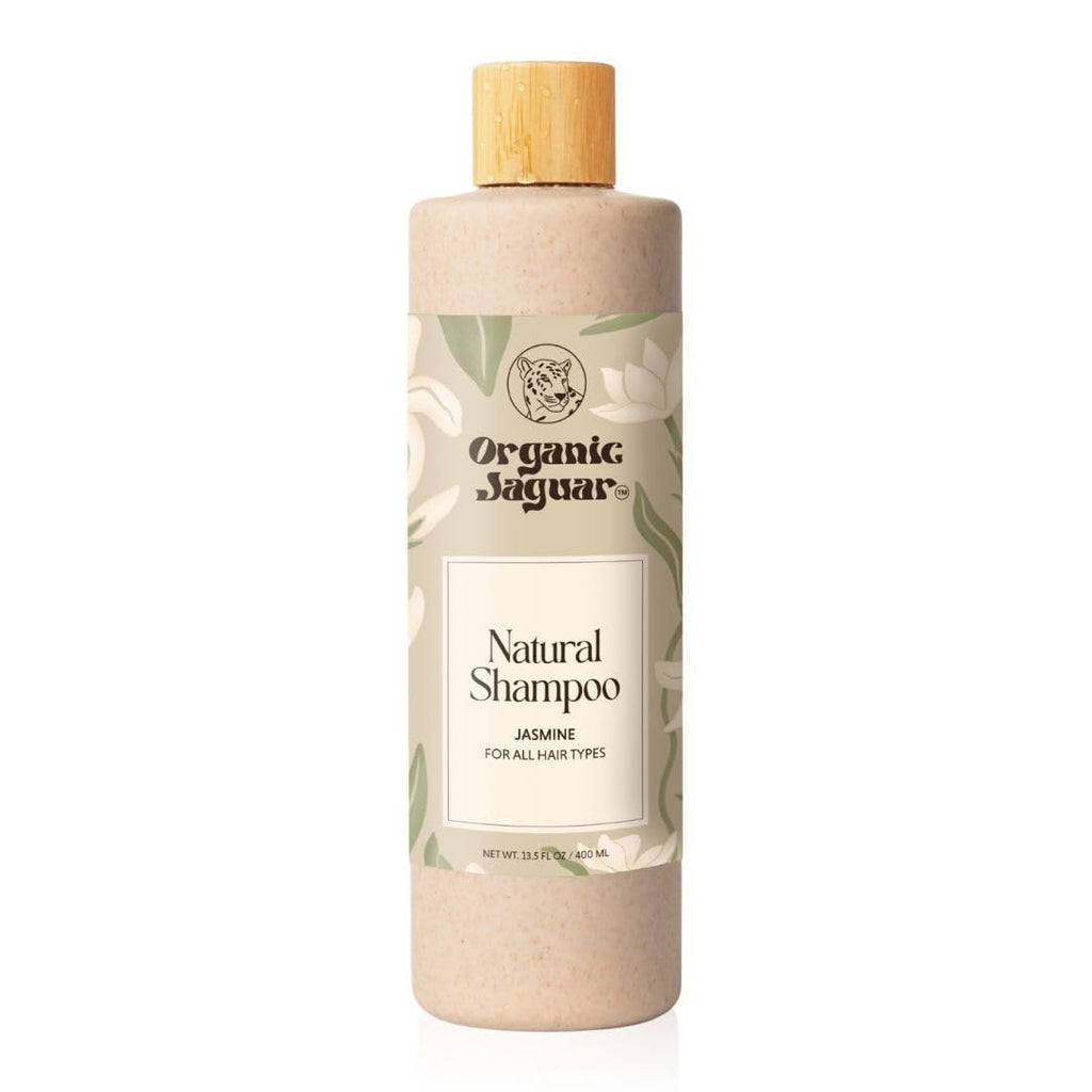 Organic Jaguar Natural Shampoo — Sulfate-Free with Castor Oil, Jasmine, Glycerin, Aloe Vera | 13.5 fl oz