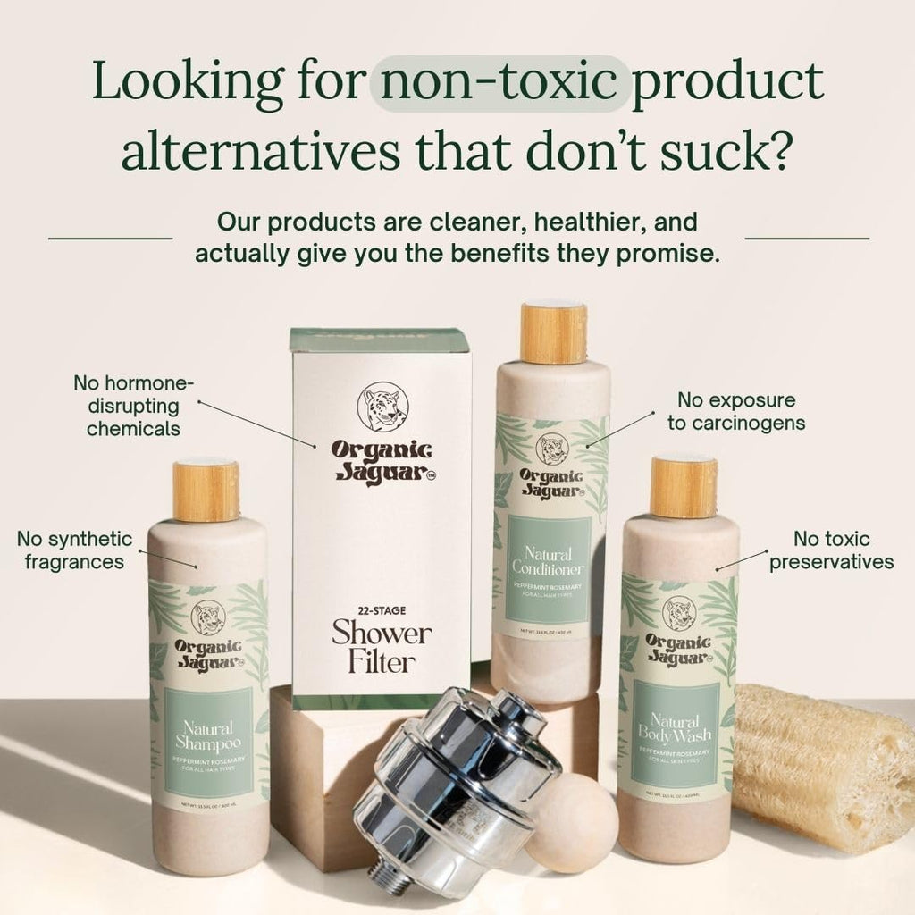 Organic Jaguar All Natural Peppermint Rosemary Conditioner – Sulfate Free, Vitamin E, Castor & Argan Oils, 13.5 fl oz