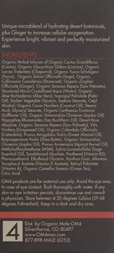 Organic Male OM4 Dry Step 4: Thirst-Quenching Moisture Complex for Men with Normal to Dry Skin