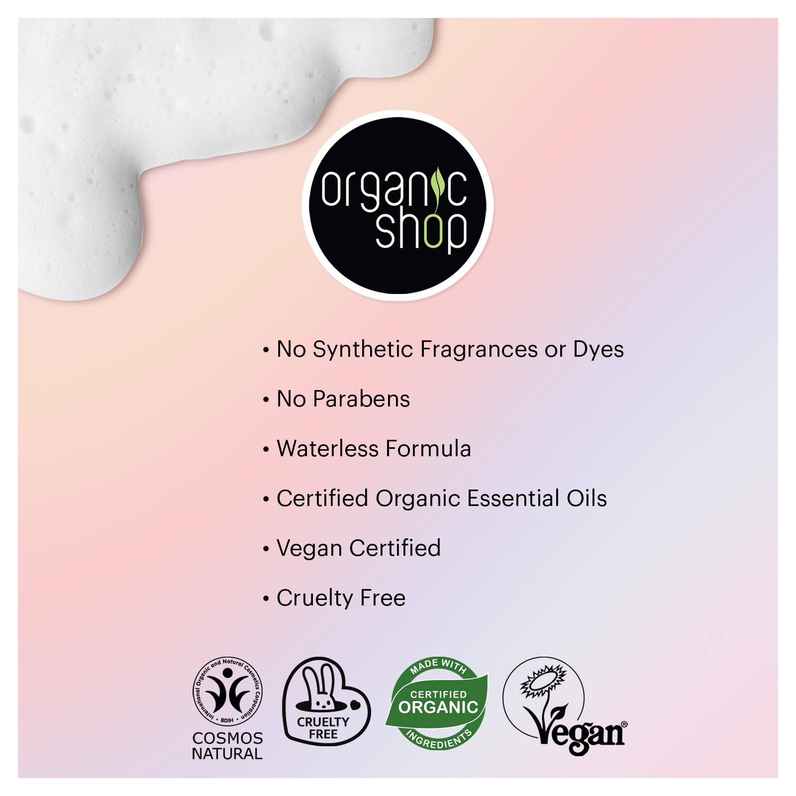 Organic Shop Avocado Repairing Shampoo & Conditioner – Hydrate Dry Hair, Vegan, Paraben & Sulfate Free, COSMOS Natural (Pack of 2)