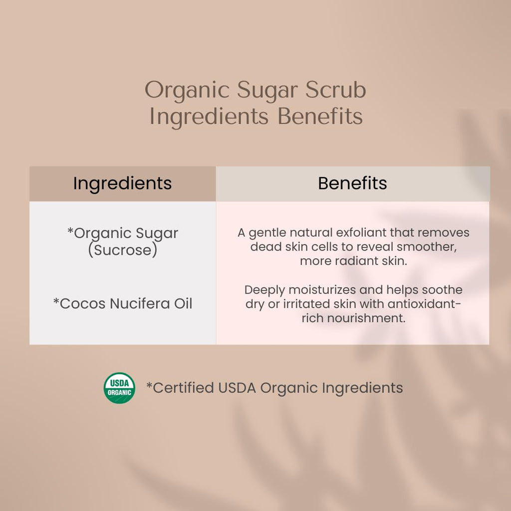 Organic To Green Rainforest Sugar Coconut Oil Scrub - Exfoliate & Moisturize