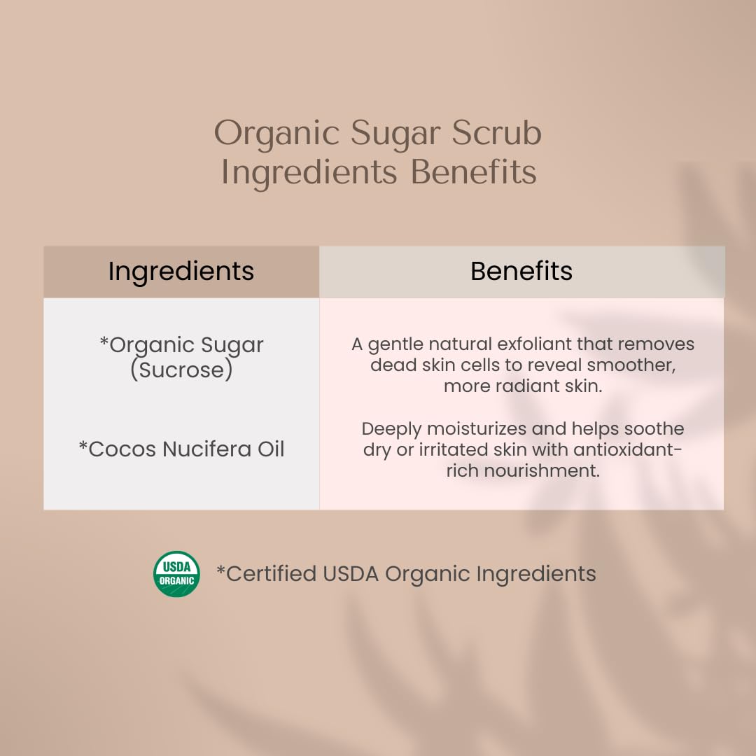 Organic To Green Rainforest Sugar Coconut Oil Scrub - Exfoliate & Moisturize