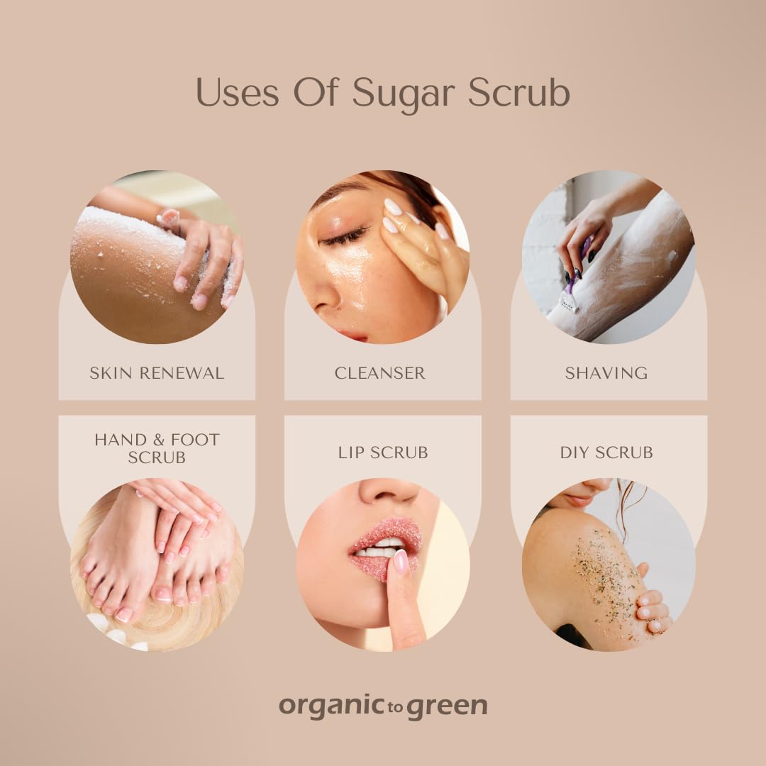 Organic To Green Rainforest Sugar Coconut Oil Scrub - Exfoliate & Moisturize