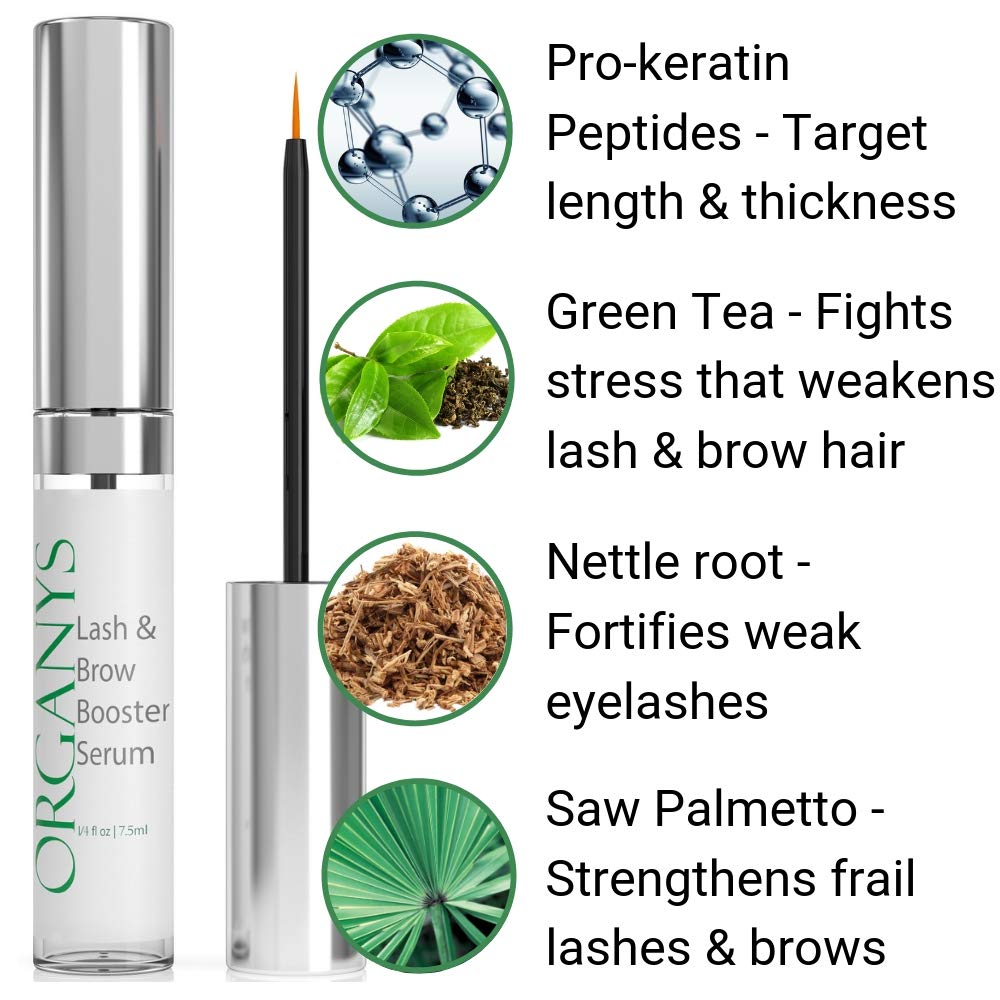 Organys Lash & Brow Serum for Appearance of Growth – Pro-Keratin + Botanicals