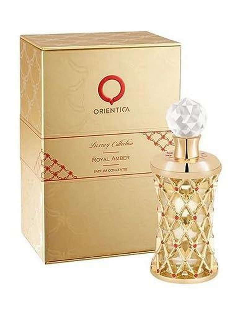 Orientica Royal Amber Parfum Concentre – Unisex Amber Woody Arabic Perfume Oil 0.6oz / 18ml
