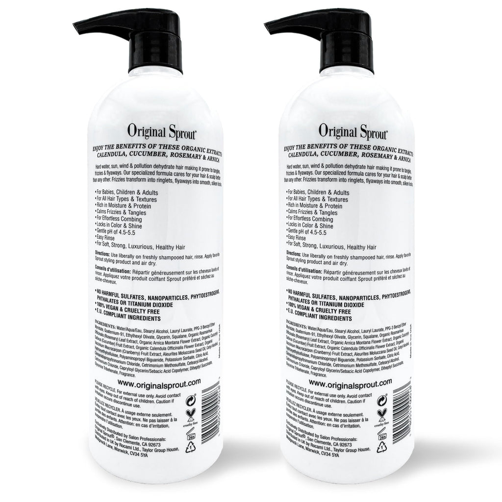 Original Sprout Deep Conditioner – All Hair Types, Vegan, 32 oz (Pack of 2)
