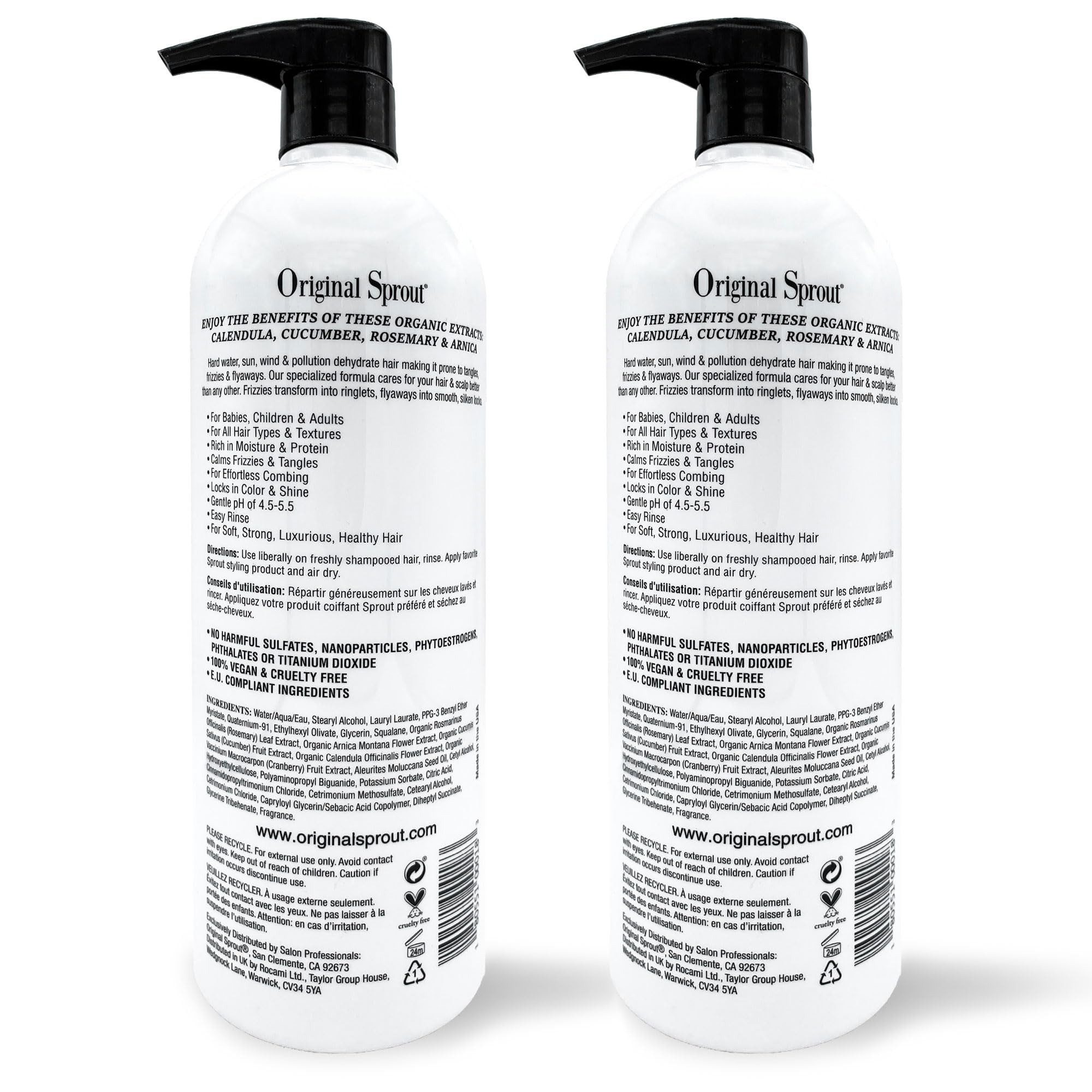 Original Sprout Deep Conditioner – All Hair Types, Vegan, 32 oz (Pack of 2)