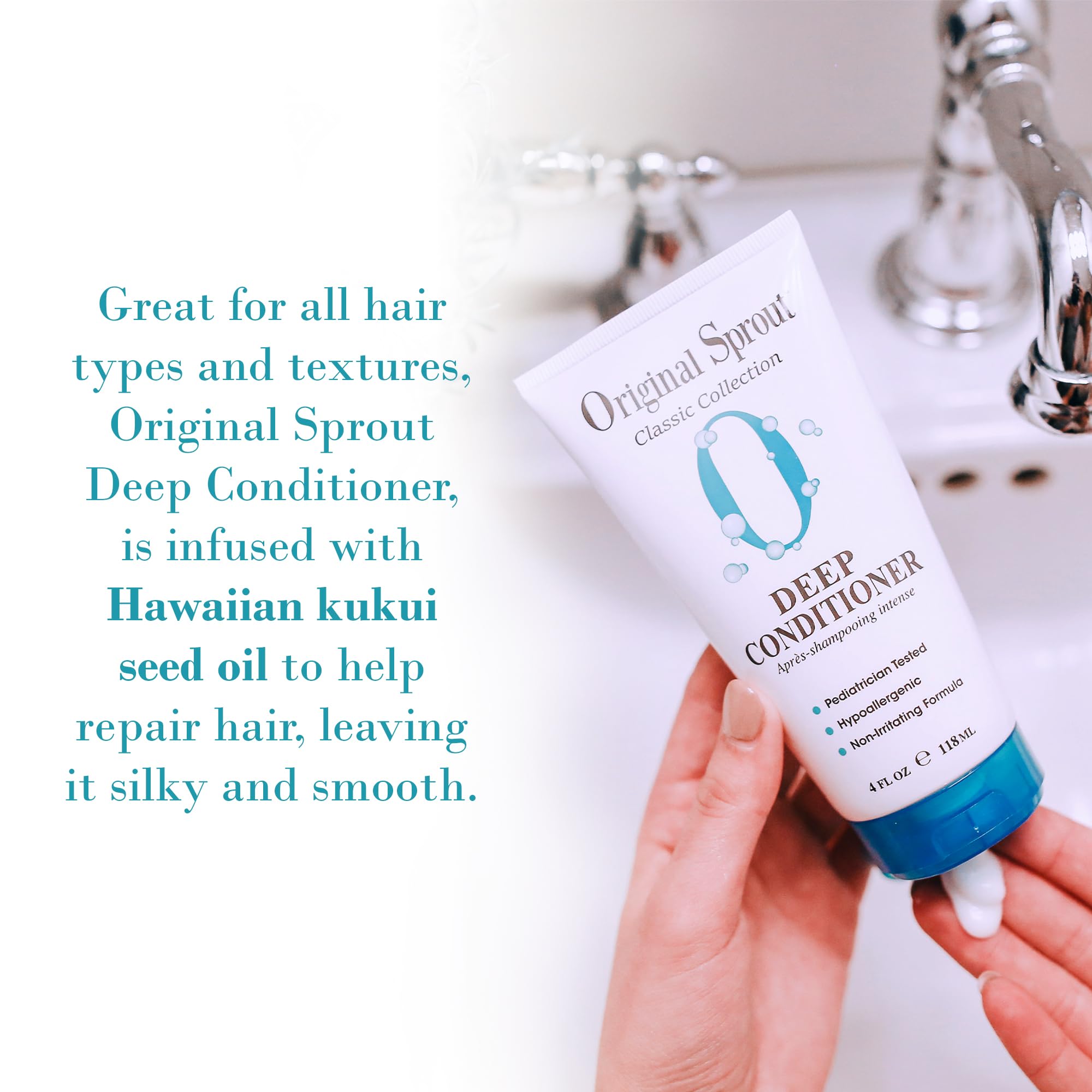 Original Sprout Deep Conditioner – All Hair Types, Vegan, 32 oz (Pack of 2)