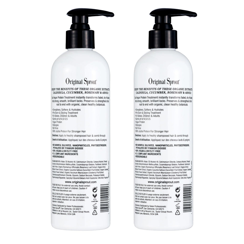 Original Sprout Leave-In Conditioner — Lightweight Detangler for Dry & Damaged Hair (12 oz, 2 Pack)