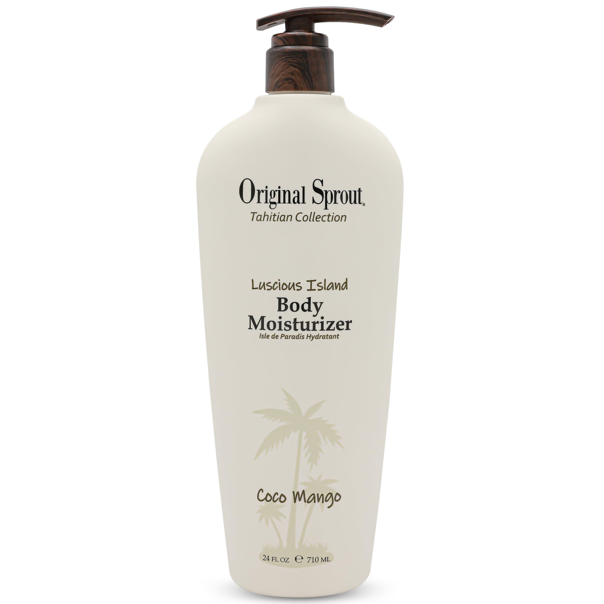 Original Sprout Luscious Island Body Moisturizer – Fast-Absorbing Coconut Mango Lotion, 24 oz