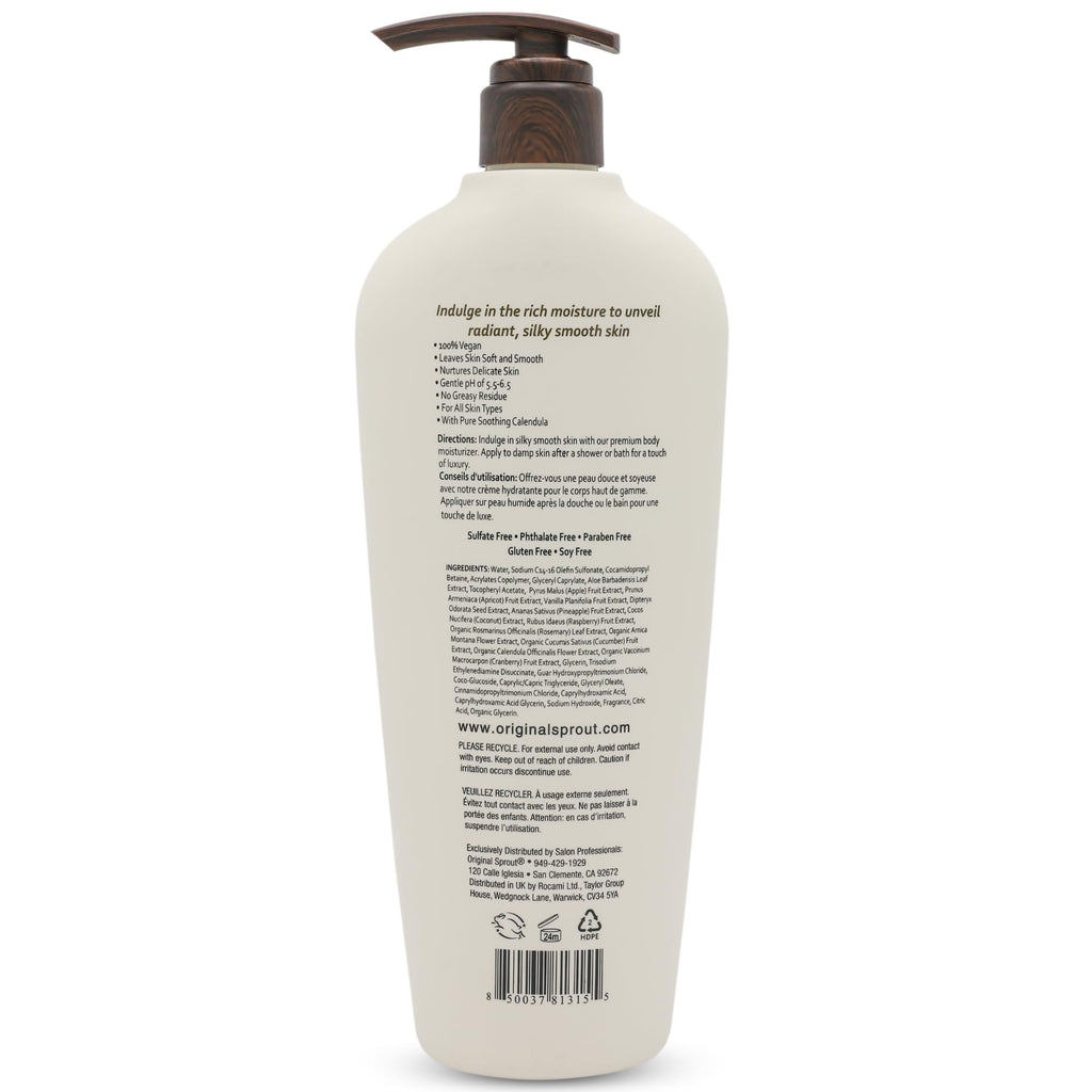 Original Sprout Luscious Island Body Moisturizer – Fast-Absorbing Coconut Mango Lotion, 24 oz
