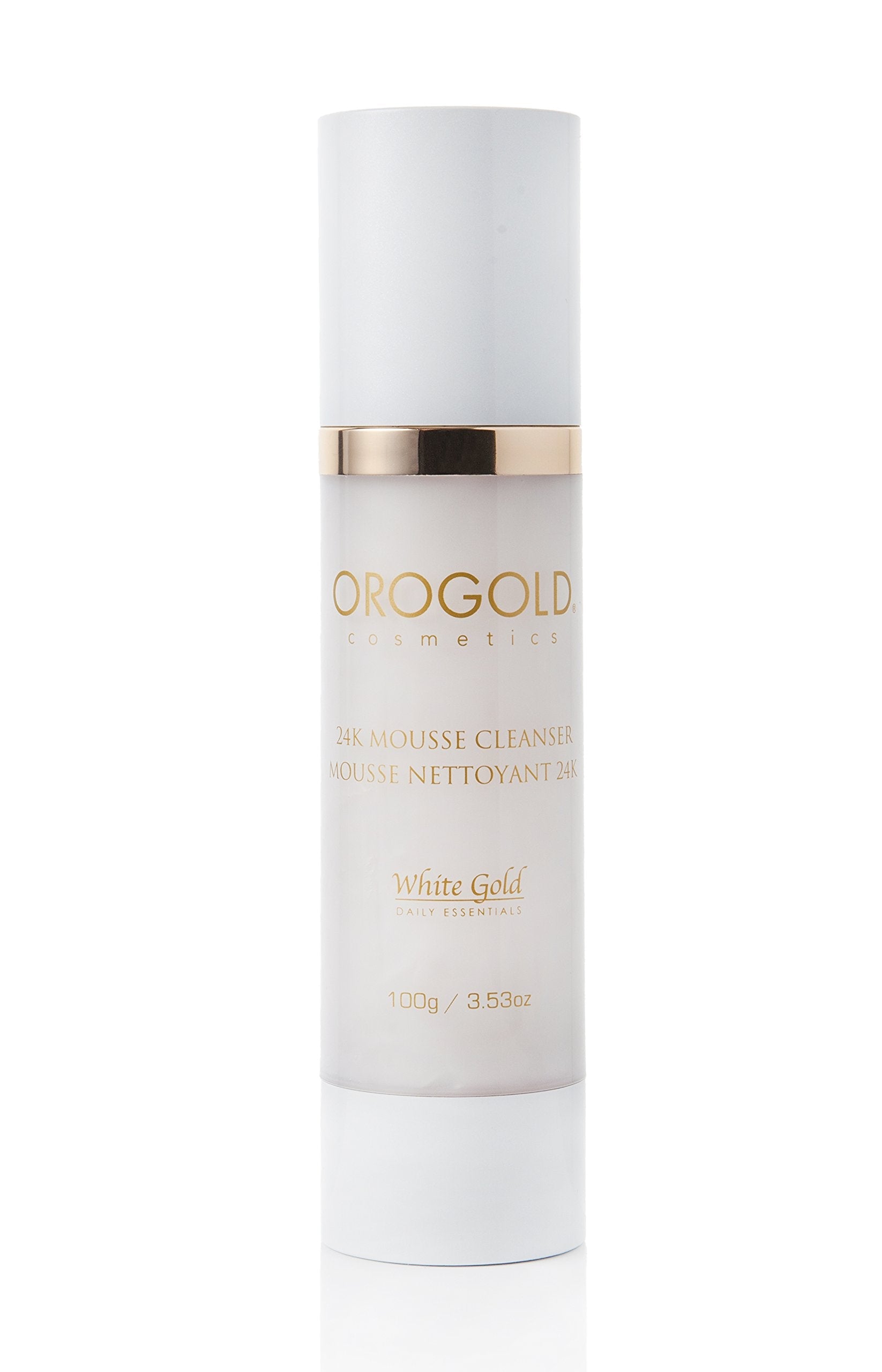 OROGOLD White Gold 24K Anti Aging Facial Cleanser - 100 ml / 3.38 Fl Oz