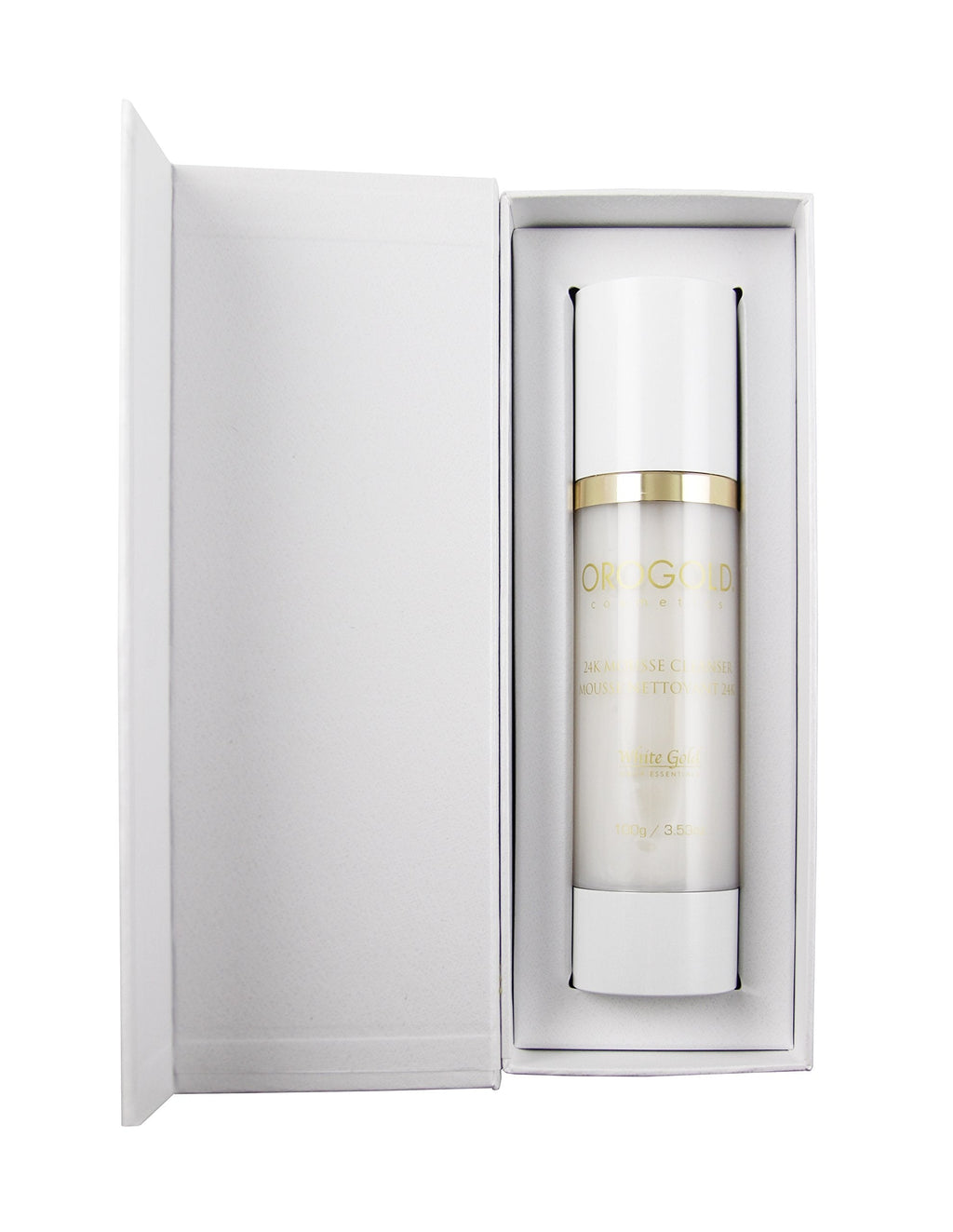 OROGOLD White Gold 24K Anti Aging Facial Cleanser - 100 ml / 3.38 Fl Oz