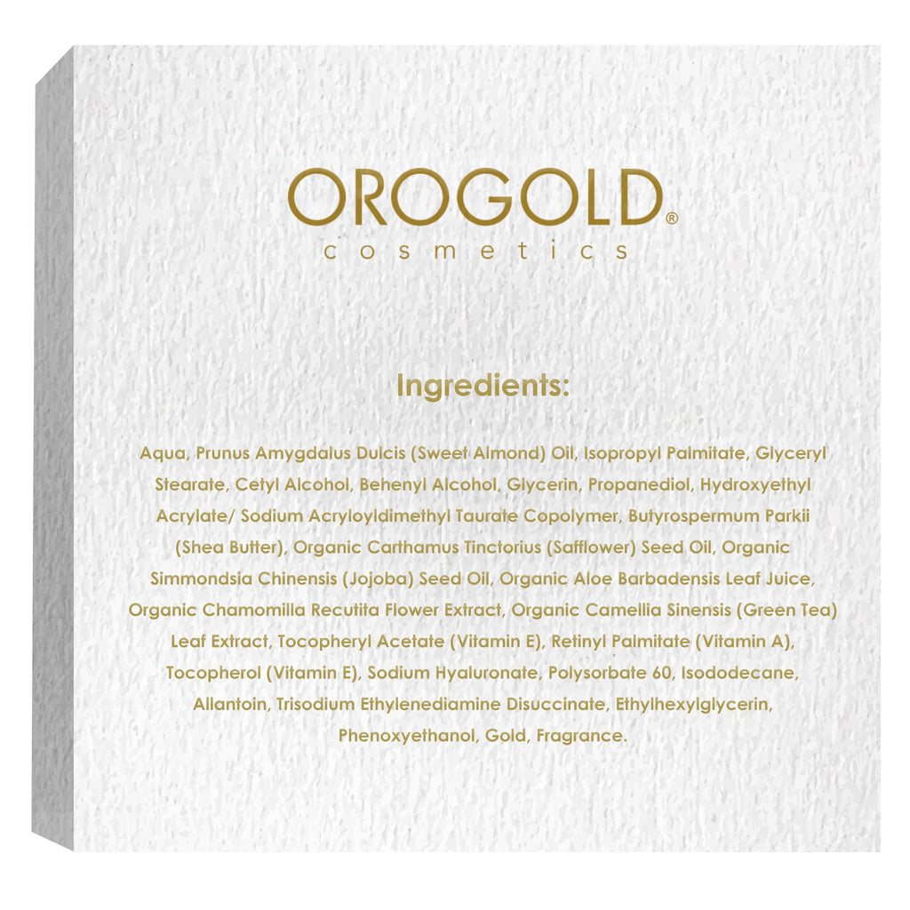 Orogold White Gold 24K Overnight Cream – Deep Hydration Night Moisturizer (1.76 oz)