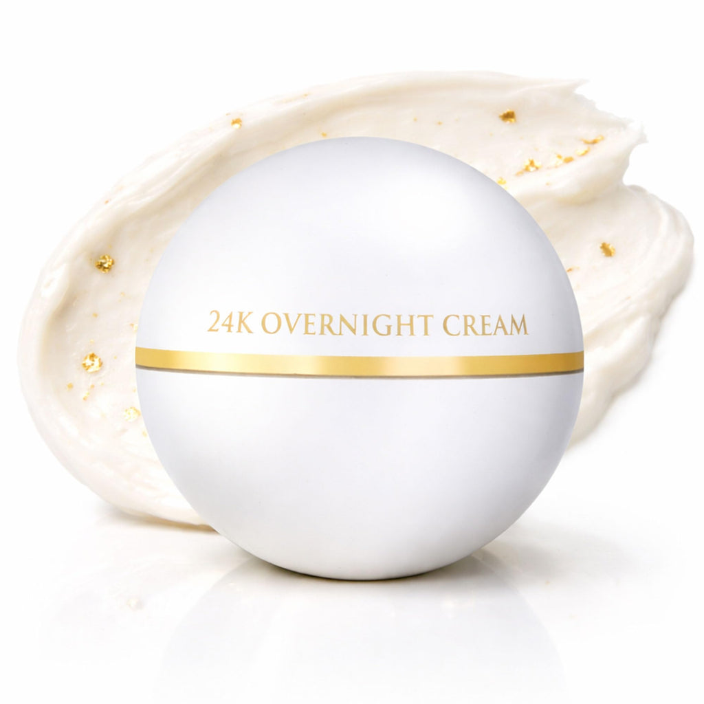 Orogold White Gold 24K Overnight Cream – Deep Hydration Night Moisturizer (1.76 oz)
