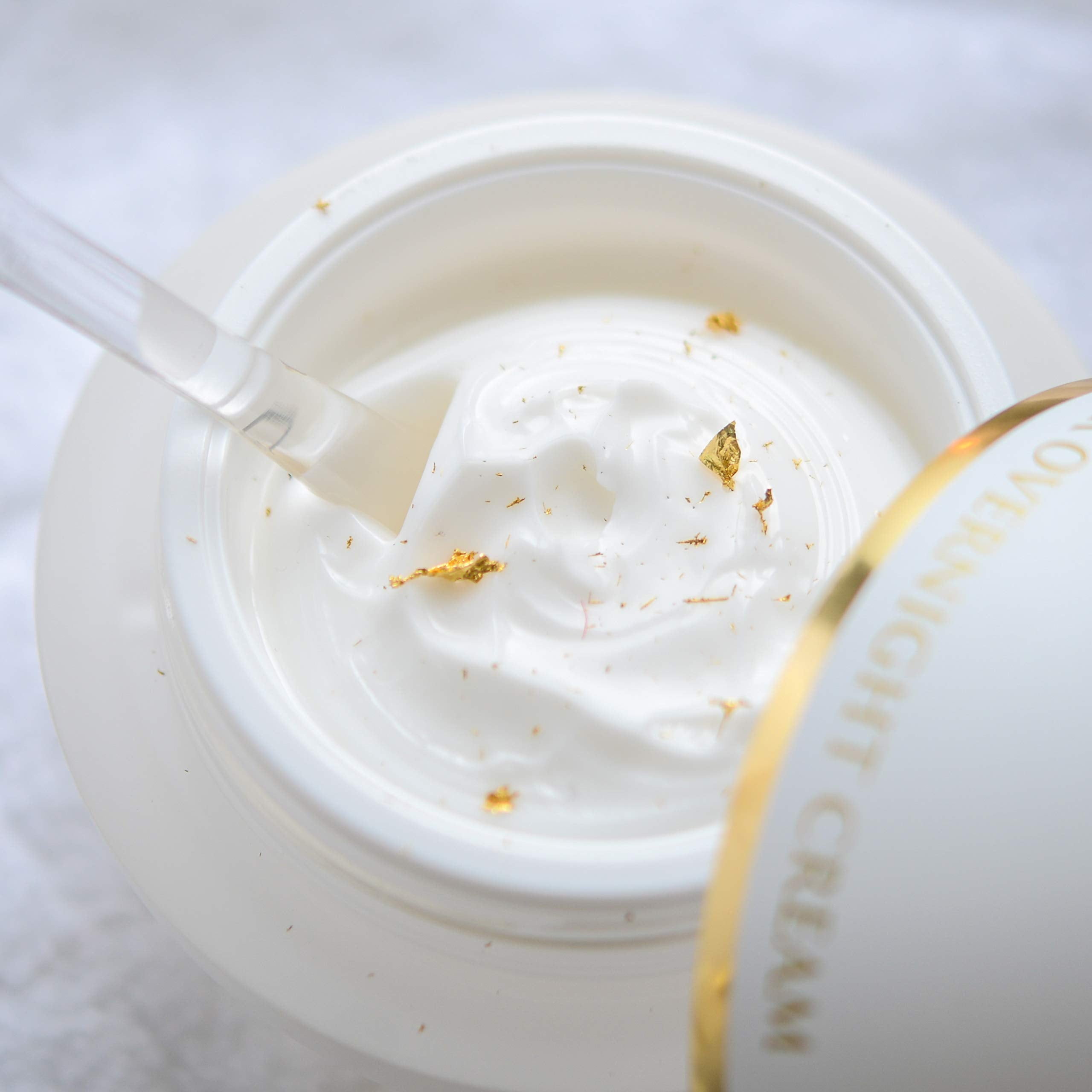 Orogold White Gold 24K Overnight Cream – Deep Hydration Night Moisturizer (1.76 oz)