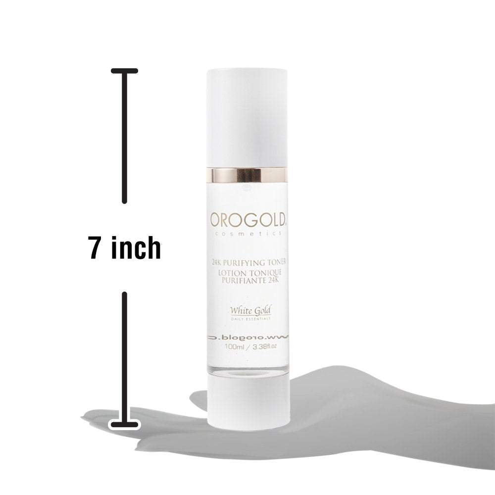 OROGOLD White Gold 24K Purifying Facial Toner – Aloe Vera, Chamomile, 100 ml