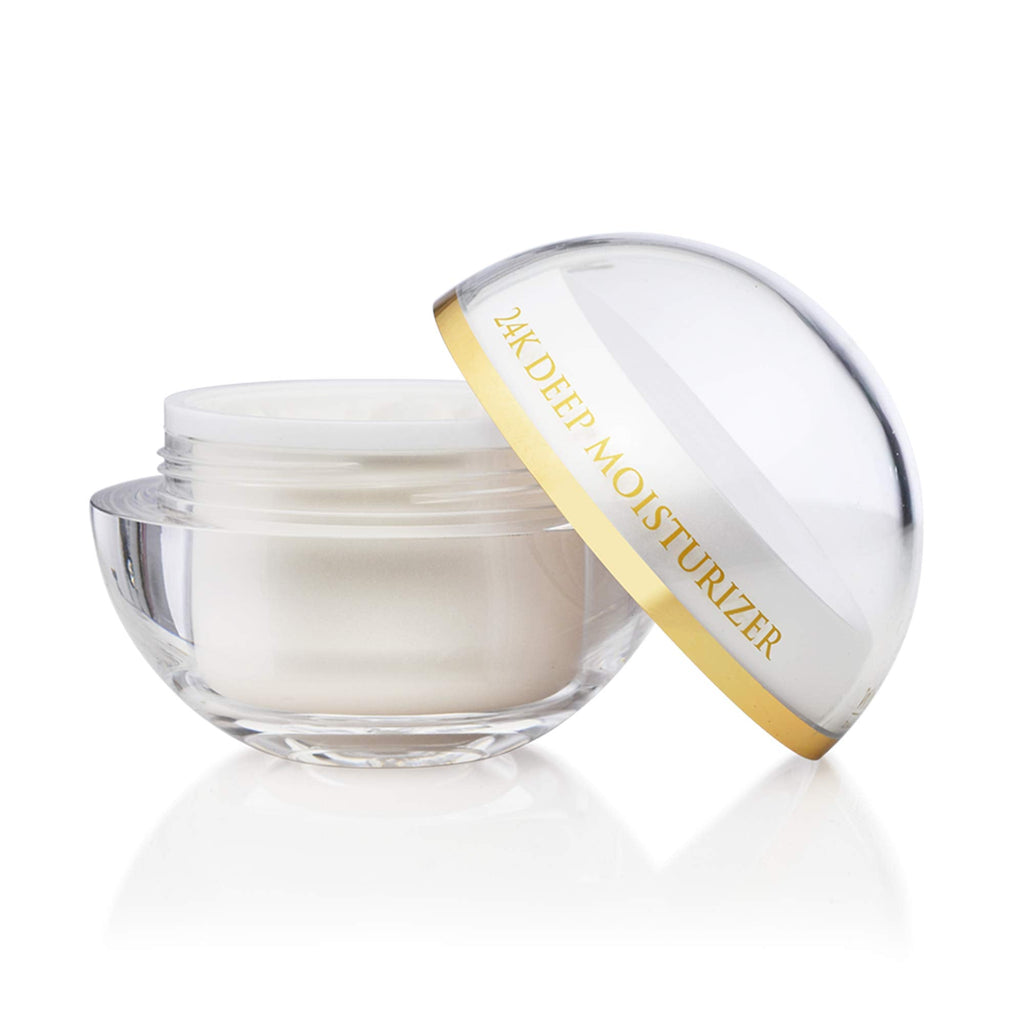 Orogold White Gold Day Moisturizer – 24K Gold Deep Hydration with White Tea, Chamomile, Shea Butter, Vitamin C & E – 1.6 oz