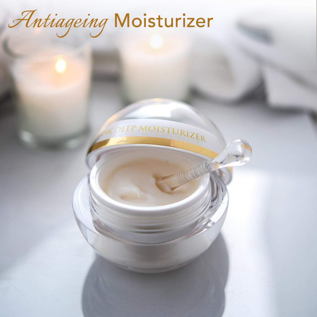 Orogold White Gold Day Moisturizer – 24K Gold Deep Hydration with White Tea, Chamomile, Shea Butter, Vitamin C & E – 1.6 oz