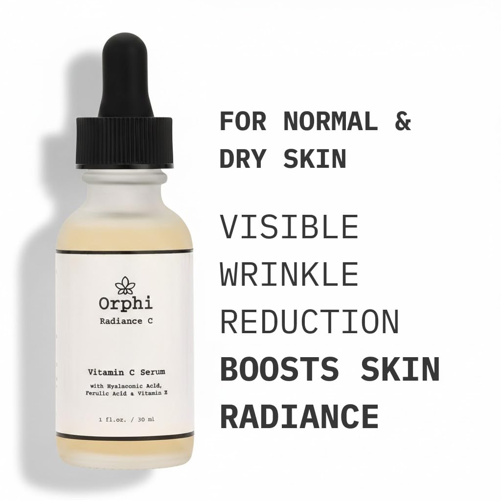Orphi Radiance C Serum – Fragrance-Free Vitamin C with Hyaluronic Acid | USA Made
