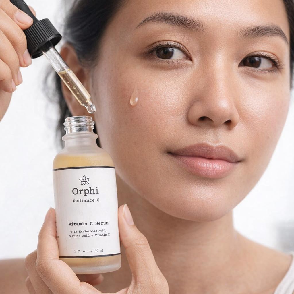 Orphi Radiance C Serum – Fragrance-Free Vitamin C with Hyaluronic Acid | USA Made
