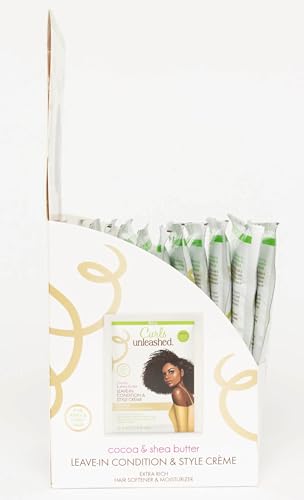 ORS Curls Unleashed Cocoa & Shea Butter Leave-In Conditioner & Style Creme Travel Pack 1.7 oz x12