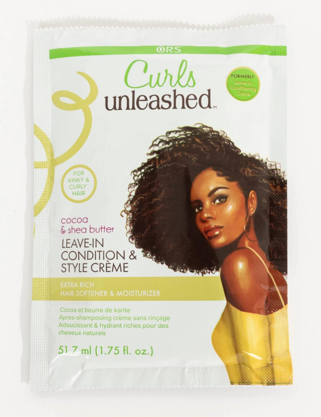 ORS Curls Unleashed Cocoa & Shea Butter Leave-In Conditioner & Style Creme Travel Pack 1.7 oz x12