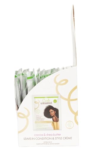 ORS Curls Unleashed Cocoa & Shea Butter Leave-In Conditioner & Style Creme Travel Pack 1.7 oz x12