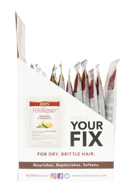 ORS HaiRepair Banana-Bamboo Nourishing Conditioner | 12-Pack Travel Pack