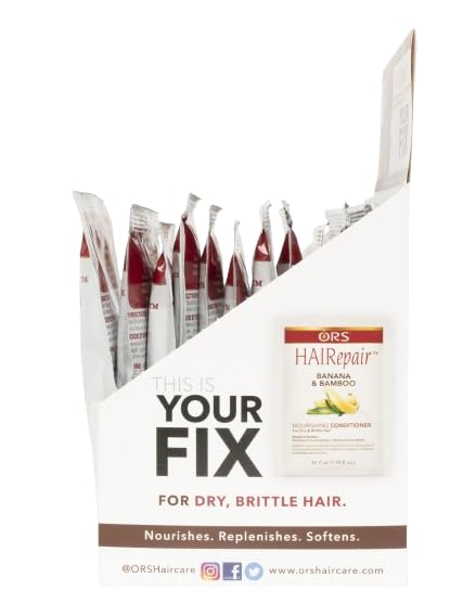 ORS HaiRepair Banana-Bamboo Nourishing Conditioner | 12-Pack Travel Pack